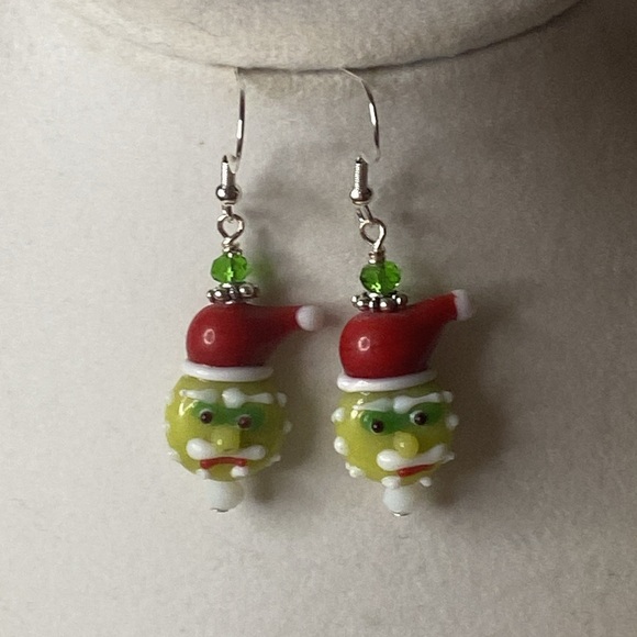 Real Diehl Jewelry Jewelry - Handmade Sterling Silver “The Grinch” Earrings